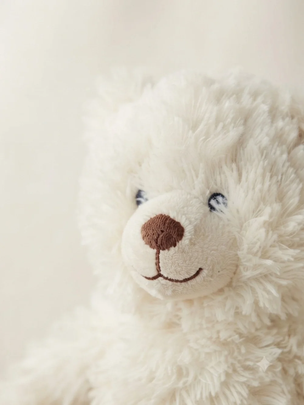 Plush Cream Teddy Bear Stuffed Animal - Soft Cuddly Companion